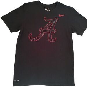 Nike Black Alabama T-Shirt with Red Logo Size M